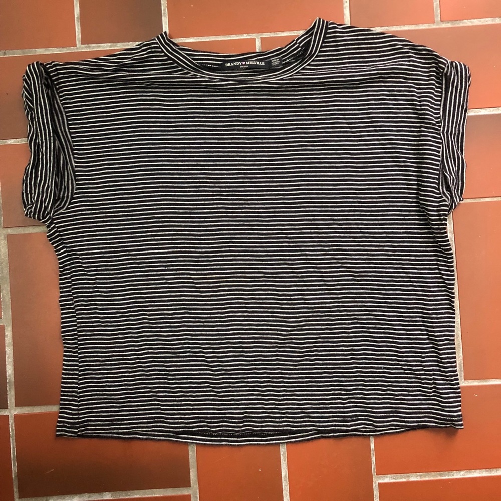 striped brandy melville shirt